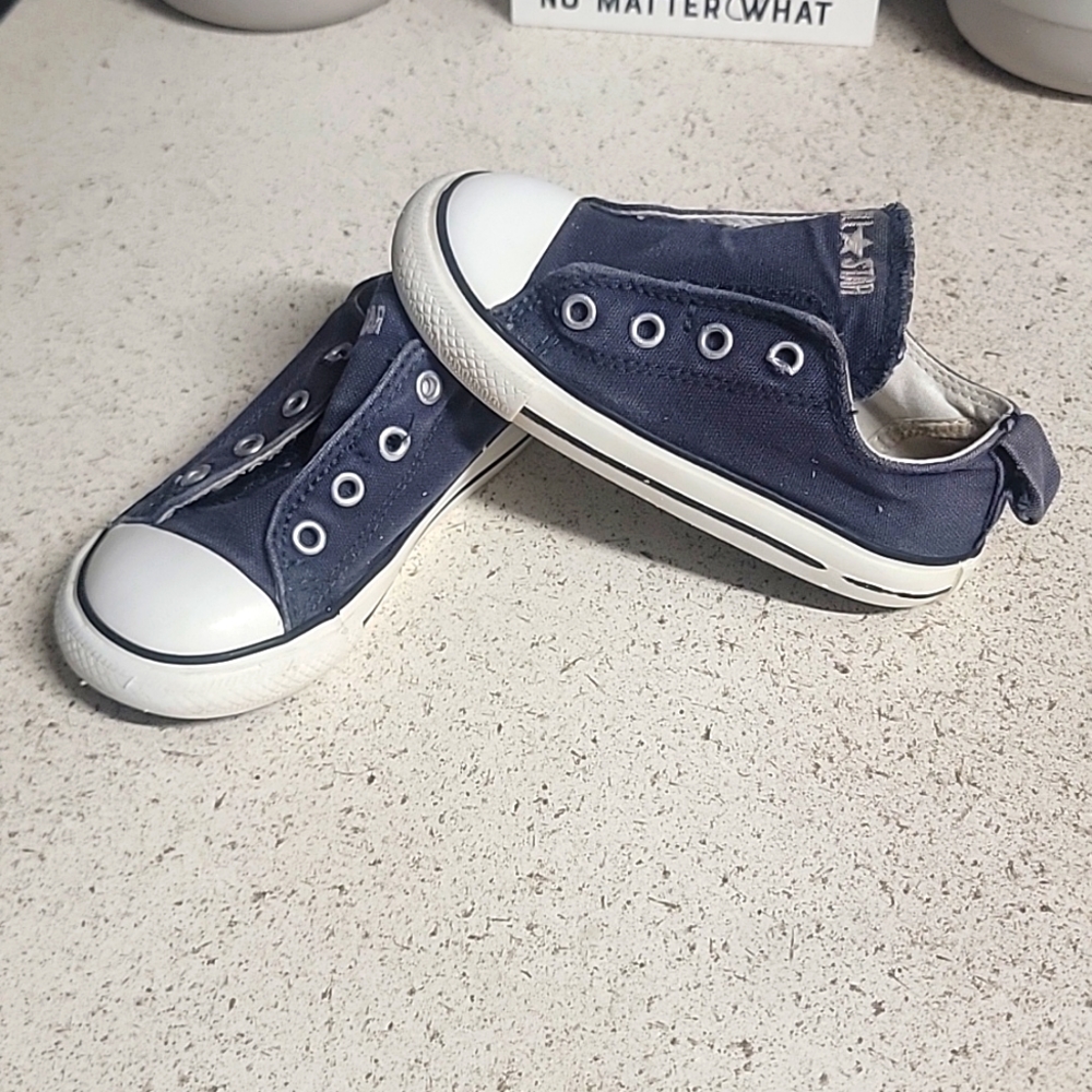 Toddler Converse velcro slip ons